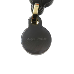 未使用 エルメス フェット・ヴォ・ジュ ピアス トランプモチーフ バッファローホーン メタル ブラック ピアス 1553【中古】HERMES