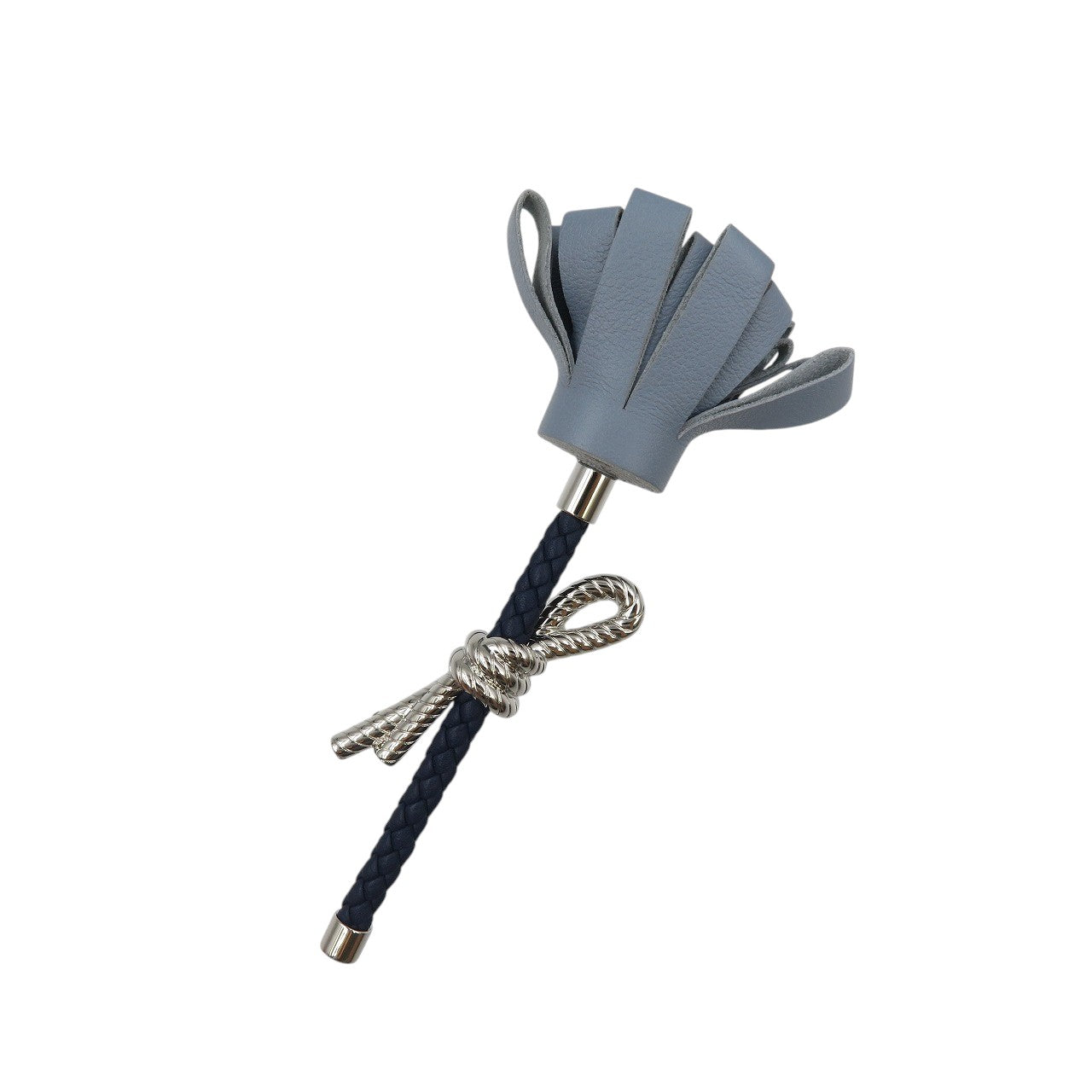 未使用 エルメス フルール 花 スイフト メタル ブルー ネイビー シルバー ブローチ 1554【中古】HERMES