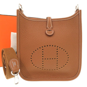 未使用 エルメス エブリンTPM アマゾン ショートストラップ トリヨンクレマンス ゴールド シルバー金具 K刻印(2025年製) ショルダーバッグ 茶 1561 【中古】 HERMES