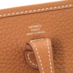 未使用 エルメス エブリンTPM アマゾン ショートストラップ トリヨンクレマンス ゴールド シルバー金具 K刻印(2025年製) ショルダーバッグ 茶 1561 【中古】 HERMES