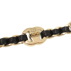 新品同様 シャネル マトラッセ ターンロック ココマーク B21 ゴールド メタル レザー ヘアピン ヘアアクセサリー 1572 【中古】 CHANEL