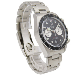 新品同様 チューダー ブラックベイ クロノ ヘリテージ 79360N 自動巻き 腕時計 ステンレススチール ブラック 黒文字盤 1579【中古】Tudor メンズ