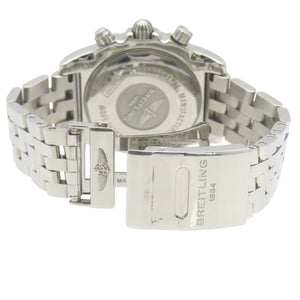 美品 ブライトリング クロノマット AB0110 自動巻き 腕時計 クロノグラフ 44 SS ブラック 黒文字盤 1588【中古】BREITLING メンズ