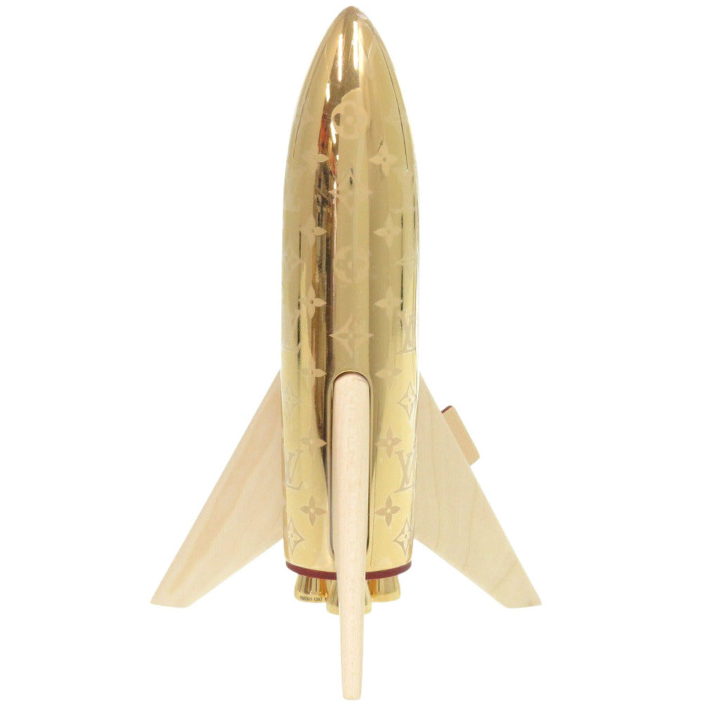 未使用 ルイ ヴィトン ロケット モノグラム GI0794 メタル/ウッド ゴールド オブジェ ペーパーウェイト LV 1617【中古】LOUIS VUITTON