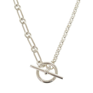 美品 エルメス シェーヌダンクル パンク ST シルバー925 ネックレス 1632【中古】HERMES