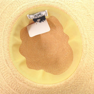 新品同様 エルメス ストロー ベージュ ハット 帽子 1633【中古】HERMES