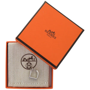 新品同様 エルメス シングルピアス エトリエ 片耳用 H077357FP05 メタル ラッカーメタル ブルーリン ブルーラン ピアス 1636【中古】HERMES