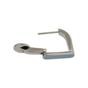 新品同様 エルメス シングルピアス エトリエ 片耳用 H077357FP05 メタル ラッカーメタル ブルーリン ブルーラン ピアス 1636【中古】HERMES