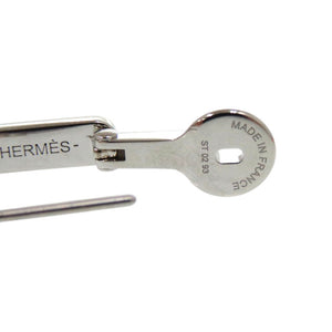 新品同様 エルメス シングルピアス エトリエ 片耳用 H077357FP05 メタル ラッカーメタル ブルーリン ブルーラン ピアス 1636【中古】HERMES