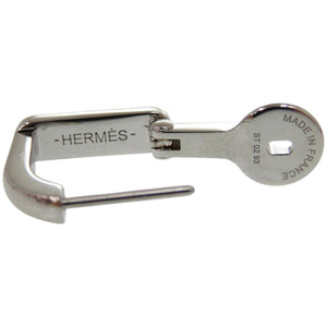 新品同様 エルメス シングルピアス エトリエ 片耳用 H077357FP05 メタル ラッカーメタル ブルーリン ブルーラン ピアス 1636【中古】HERMES