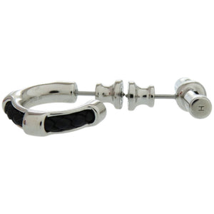 新品同様 エルメス フリビュスティエ グレナン H100082FP89 メタル ヴォースイフト ブラック 黒 ピアス 1638【中古】HERMES