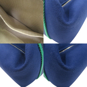 新品同様 エルメス BRIDE A BRAC PM ブリッド ア ブラック PM H104223M ハンドバッグ コットン マリーンブルー 1640【中古】HERMES