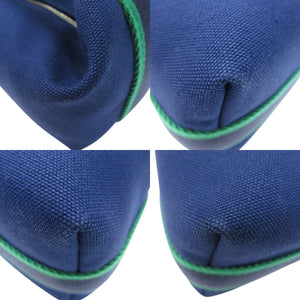 新品同様 エルメス BRIDE A BRAC PM ブリッド ア ブラック PM H104223M ハンドバッグ コットン マリーンブルー 1640【中古】HERMES