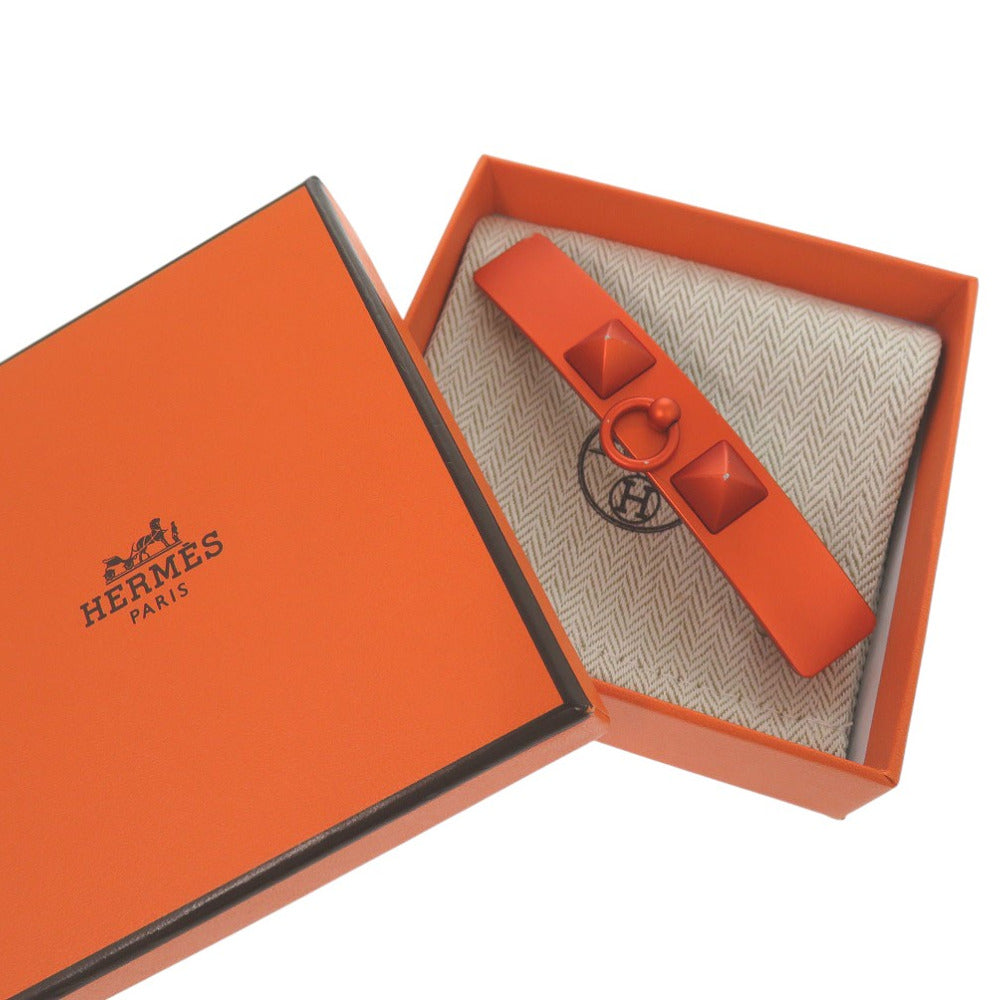エルメス 髪留め ヘアクリップ バレッタ ヘアアクセサリー カプリス メドール バレッタ アルミニウム オレンジ 【中古】HERMES