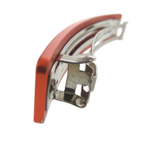 エルメス 髪留め ヘアクリップ バレッタ ヘアアクセサリー カプリス メドール バレッタ アルミニウム オレンジ 【中古】HERMES