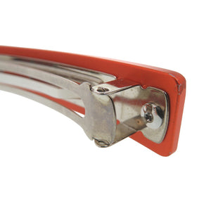 エルメス 髪留め ヘアクリップ バレッタ ヘアアクセサリー カプリス メドール バレッタ アルミニウム オレンジ 【中古】HERMES