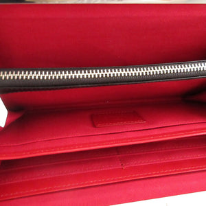 美品 ヴィヴィアンウエストウッド オーブ柄 レザー ブラック 黒 がま口長財布 財布 1656【中古】Vivienne Westwood