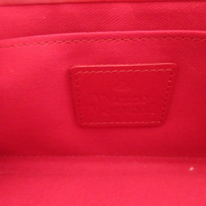 美品 ヴィヴィアンウエストウッド オーブ柄 レザー ブラック 黒 がま口長財布 財布 1656【中古】Vivienne Westwood