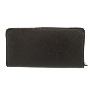 未使用 ヴィヴィアンウエストウッド オーブ柄 レザー ブラック 黒 ラウンドファスナー長財布 財布 1657【中古】Vivienne Westwood