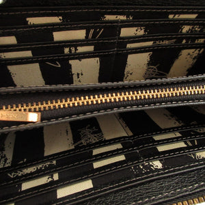 新品同様 ヴィヴィアンウエストウッド オーブ柄 レザー ブラック 黒 ラウンドファスナー長財布 財布 1658【中古】Vivienne Westwood