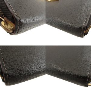 新品同様 ヴィヴィアンウエストウッド オーブ柄 レザー ブラック 黒 ラウンドファスナー長財布 財布 1658【中古】Vivienne Westwood