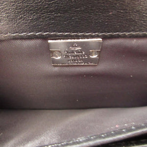 新品同様 ヴィヴィアンウエストウッド オーブ柄 ハート レザー ブラック 黒 シルバー 2つ折り長財布 財布 1660【中古】Vivienne Westwood