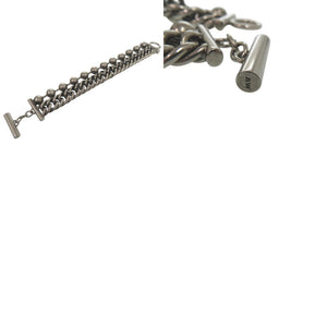 美品 アレキサンダーワン ボールチェーンブレスレット T字留め具 メタル シルバー 1666【中古】Alexander Wang