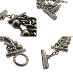 美品 アレキサンダーワン ボールチェーンブレスレット T字留め具 メタル シルバー 1666【中古】Alexander Wang