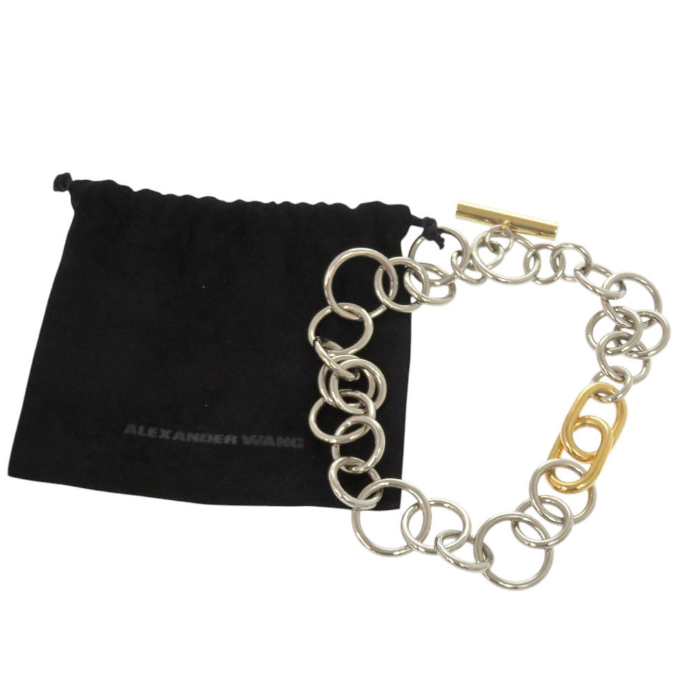 美品 アレキサンダーワン チョーカー メタル シルバー ゴールド 1666【中古】Alexander Wang