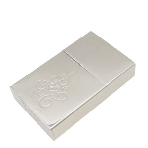 新品同様 ジッポ 1933レプリカ ファーストリリーズ スパイラルハート プラチナ仕上げ オイルライター シルバーカラー 1670【中古】ZIPPO Spiral ＋ Heart 1933 REPLICA FIRST RELEASE