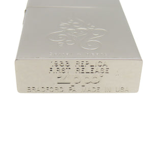 新品同様 ジッポ 1933レプリカ ファーストリリーズ スパイラルハート プラチナ仕上げ オイルライター シルバーカラー 1670【中古】ZIPPO Spiral ＋ Heart 1933 REPLICA FIRST RELEASE