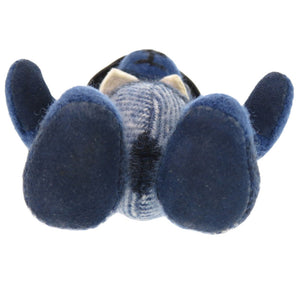 バーバリー トーマスベア チャーム カシミヤ/レザー ブルー キーホルダー 青 1675【中古】BURBERRY