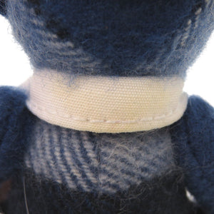 バーバリー トーマスベア チャーム カシミヤ/レザー ブルー キーホルダー 青 1675【中古】BURBERRY