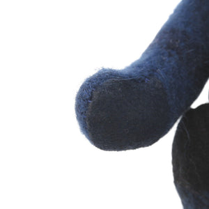 バーバリー トーマスベア チャーム カシミヤ/レザー ブルー キーホルダー 青 1675【中古】BURBERRY