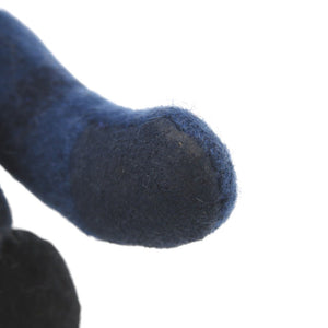 バーバリー トーマスベア チャーム カシミヤ/レザー ブルー キーホルダー 青 1675【中古】BURBERRY