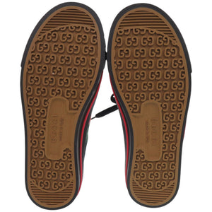 未使用品 グッチ シェリーライン テニス1977 21.5cm 629242 H9H70 1072 GGキャンバス ブラック 黒 スニーカー 1680【中古】GUCCI