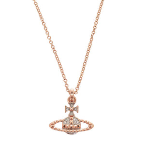 新品同様 ヴィヴィアンウエストウッド MAYFAIR BAS RELIEF オーブ 真鍮 ラインストーン ピンクゴールド ネックレス ペンダント 1685【中古】Vivienne Westwood