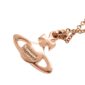 新品同様 ヴィヴィアンウエストウッド MAYFAIR BAS RELIEF オーブ 真鍮 ラインストーン ピンクゴールド ネックレス ペンダント 1685【中古】Vivienne Westwood