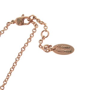 新品同様 ヴィヴィアンウエストウッド MAYFAIR BAS RELIEF オーブ 真鍮 ラインストーン ピンクゴールド ネックレス ペンダント 1685【中古】Vivienne Westwood