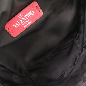 美品 ヴァレンティノ ガラヴァーニ VLTN ナイロン ブラック ショルダーバッグ 黒 1689【中古】Valentino Garavani