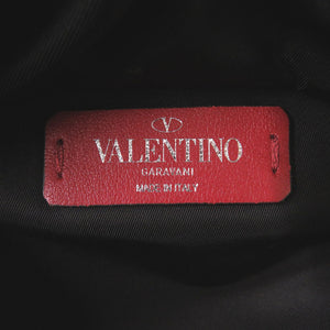 美品 ヴァレンティノ ガラヴァーニ VLTN ナイロン ブラック ショルダーバッグ 黒 1689【中古】Valentino Garavani