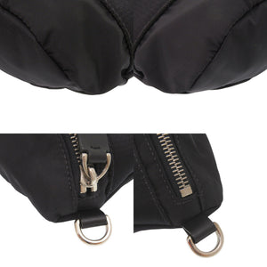 美品 ヴァレンティノ ガラヴァーニ VLTN ナイロン ブラック ショルダーバッグ 黒 1689【中古】Valentino Garavani