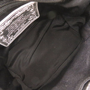 新品同様 ハンティングワールド ベロア シルバー ショルダーバッグ 1699【中古】HUNTING WORLD