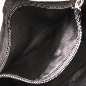 新品同様 ハンティングワールド ベロア シルバー ショルダーバッグ 1699【中古】HUNTING WORLD