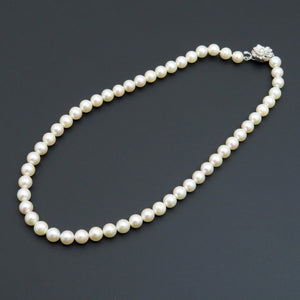 新品同様 アコヤ真珠 8mm ネックレス パール / シルバー アクセサリー ジュエリー 1701【中古】レディース