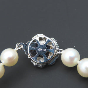 新品同様 アコヤ真珠 8mm ネックレス パール / シルバー アクセサリー ジュエリー 1701【中古】レディース