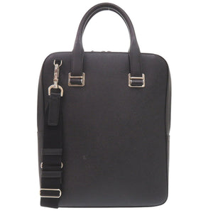 美品 ダンヒル 2WAY レザー ブラック ショルダーバッグ ビジネスバッグ 黒 1710【中古】Dunhill