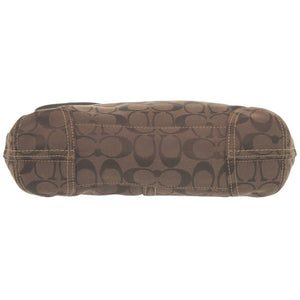 コーチ キャンバス ブラウン ショルダーバッグ 茶 0009【中古】COACH