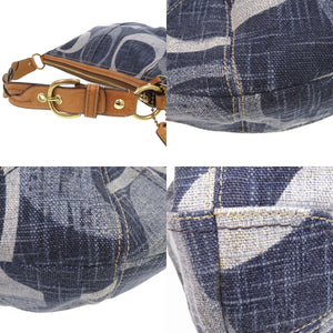 美品 コーチ シグネチャー デニム ワンショルダーバッグ ショルダーバッグ F12190 レザー ブルー 0011【中古】COACH