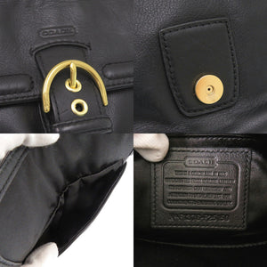 コーチ F25150 レザー ブラック ショルダーバッグ 黒 0014【中古】COACH